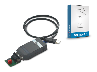 USB-Connector inkl. IP-Router/Bus-Monitor-Software und unvergossener Adapter