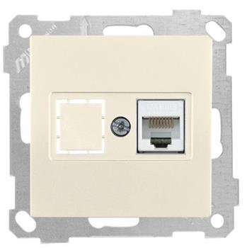 Netzwerk RJ45 CAT5e einfach creme (CANDELA / DARIA Standard)