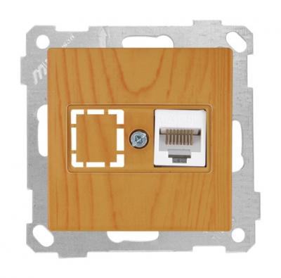 Netzwerk RJ45 CAT5e einfach Eiche (CANDELA / DARIA Holz Optik)