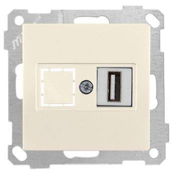 USB Anschluss einfach creme (CANDELA / DARIA Standard)