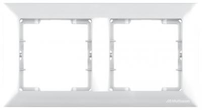 2fach Rahmen Weiß horizontal (CANDELA Standard)