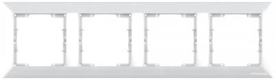 4fach Rahmen Weiß horizontal (CANDELA Standard)