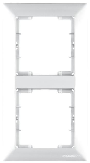 2fach Rahmen Weiß vertikal (CANDELA Standard)