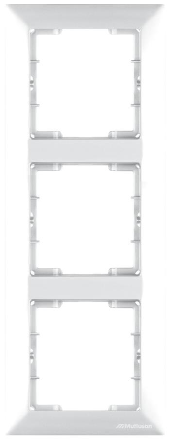3fach Rahmen Weiß vertikal (CANDELA Standard)