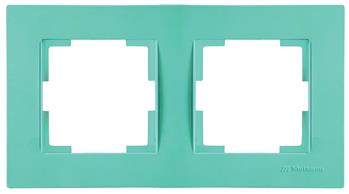2fach Rahmen horizontal Grün (RITA Pastell Farben)