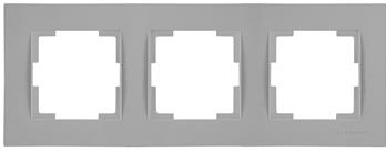 3fach Rahmen horizontal Grau (RITA Pastell Farben)