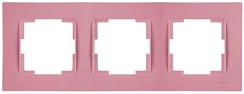 3fach Rahmen horizontal Pink (RITA Pastell Farben)