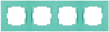 4fach Rahmen horizontal Grün (RITA Pastell Farben)