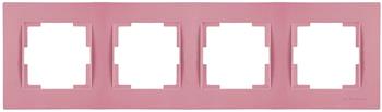 4fach Rahmen horizontal Pink (RITA Pastell Farben)