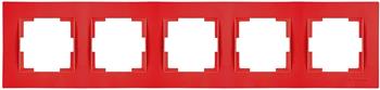 5fach Rahmen horizontal Rot (RITA Pastell Farben)