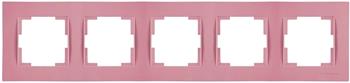 5fach Rahmen horizontal Pink (RITA Pastell Farben)