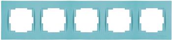 5fach Rahmen horizontal Blau (RITA Pastell Farben)