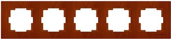 5fach Rahmen horizontal Kirsche (RITA Holz Optik)