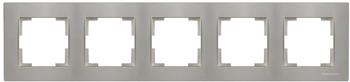 5fach Rahmen Titan horizontal (RITA Metall Optik)