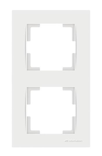 2fach Rahmen Weiß vertikal (RITA Standard)