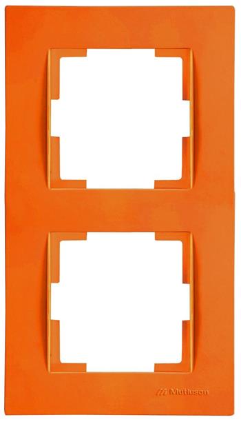 2fach Rahmen vertikal Orange (RITA Pastell Farben)
