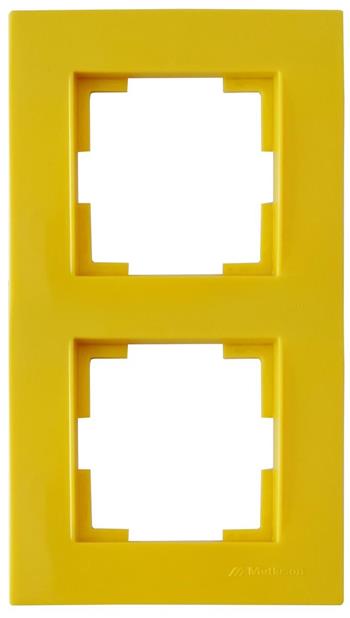 2fach Rahmen vertikal Gelb (RITA Pastell Farben)