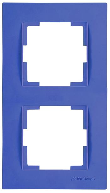 2fach Rahmen vertikal Dunkel Lila (RITA Pastell Farben)
