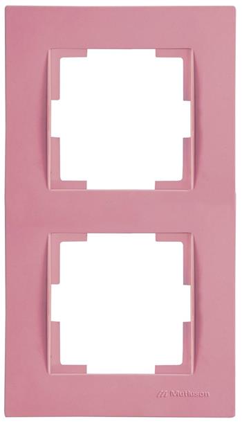 2fach Rahmen vertikal Pink (RITA Pastell Farben)