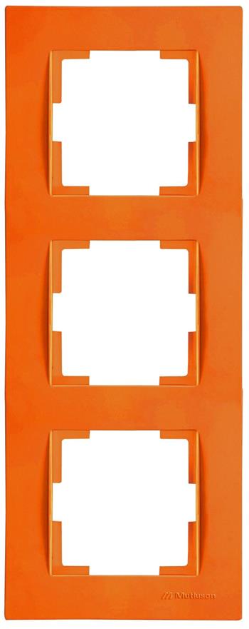 3fach Rahmen vertikal Orange (RITA Pastell Farben)
