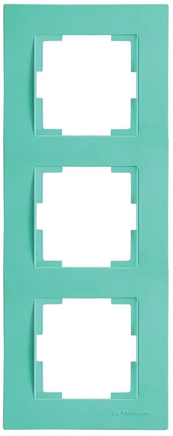 3fach Rahmen vertikal Grün (RITA Pastell Farben)
