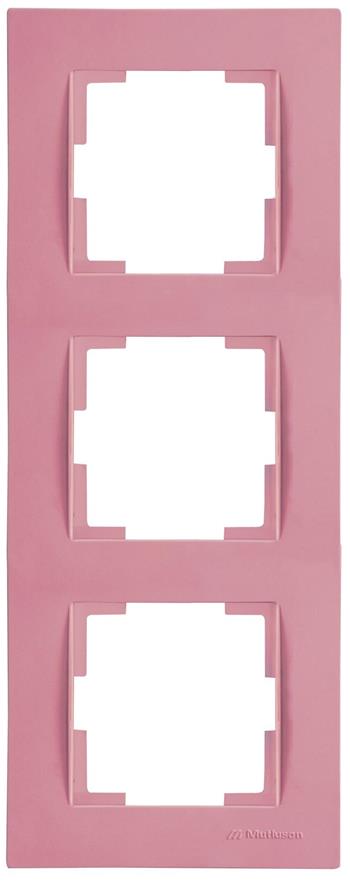 3fach Rahmen vertikal Pink (RITA Pastell Farben)