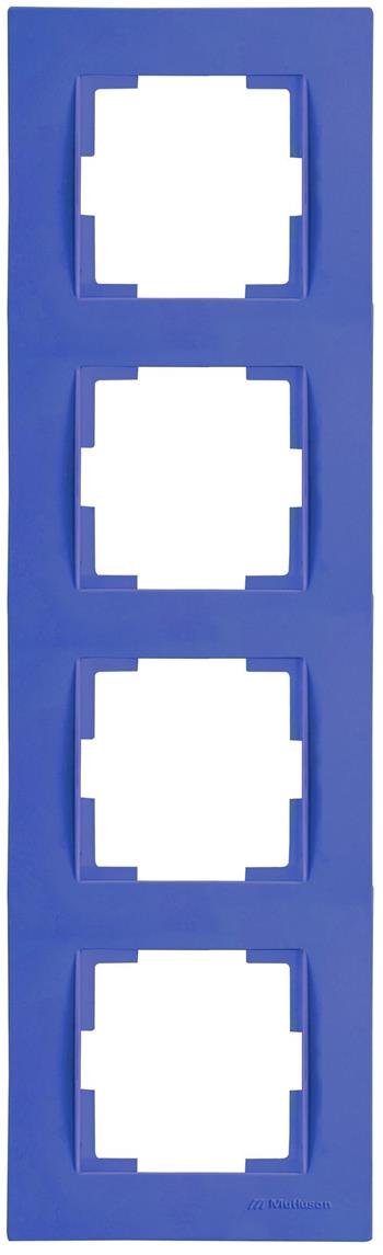 4fach Rahmen vertikal Dunkel Lila (RITA Pastell Farben)