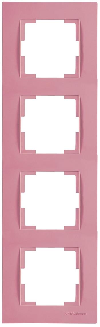 4fach Rahmen vertikal Pink (RITA Pastell Farben)