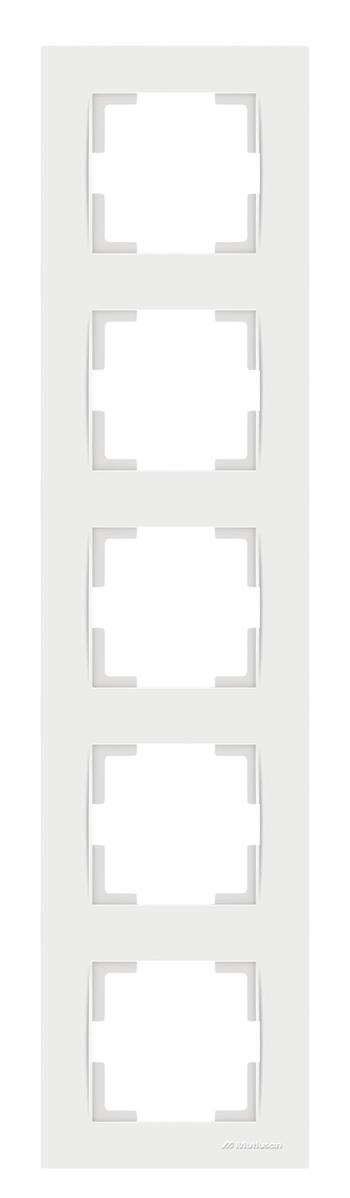 5fach Rahmen Weiß vertikal (RITA Standard)