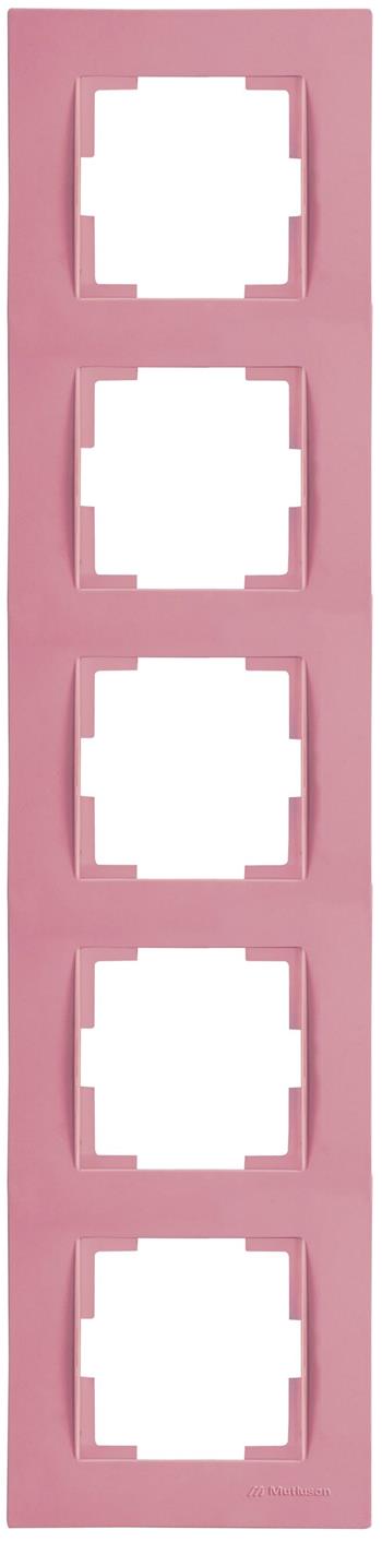 5fach Rahmen vertikal Pink (RITA Pastell Farben)