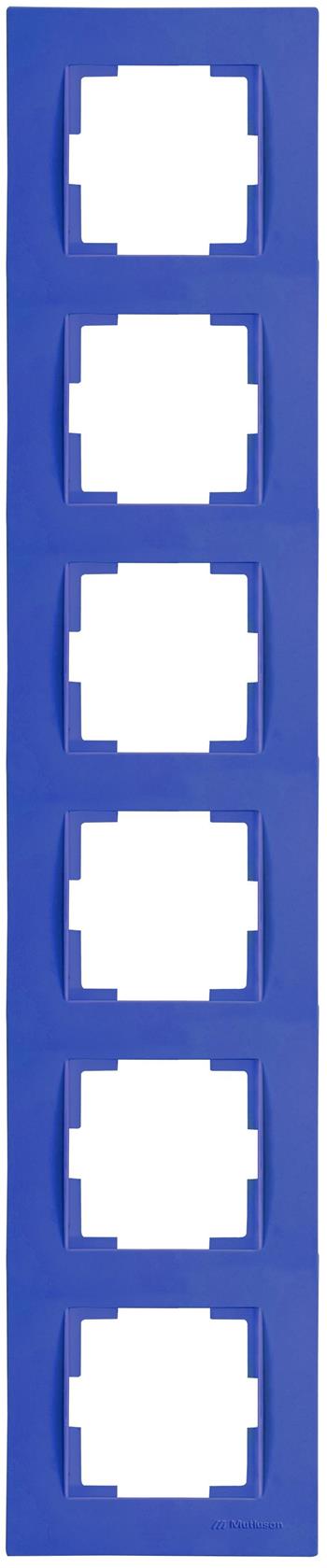 6fach Rahmen vertikal Dunkel Lila (RITA Pastell Farben)