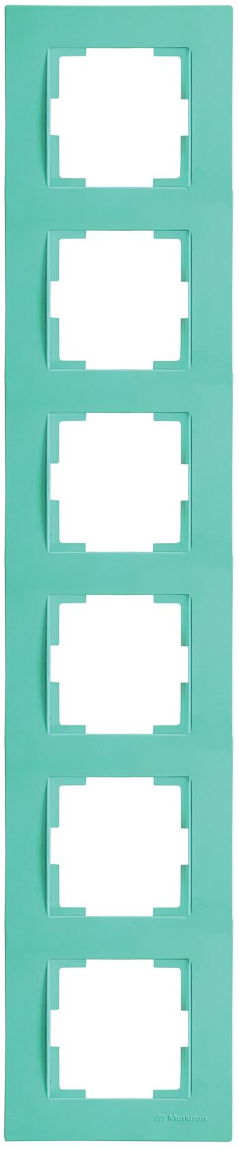 6fach Rahmen vertikal Grün (RITA Pastell Farben)