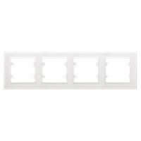 4fach Rahmen horizontal Weiß - KAREA