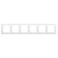 6fach Rahmen horizontal Weiß - KAREA