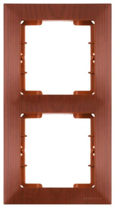 2fach Rahmen vertikal Kirsche (CANDELA Holz Optik)