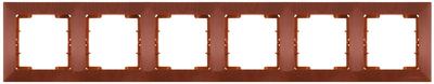 6fach Rahmen horizontal Kirsche (CANDELA Holz Optik)