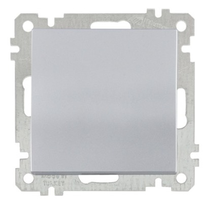 Schalter 2-polig Silber (CANDELA / DARIA Metall Optik)
