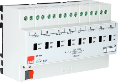 EAE KNX Schaltaktor 8out (200µF)