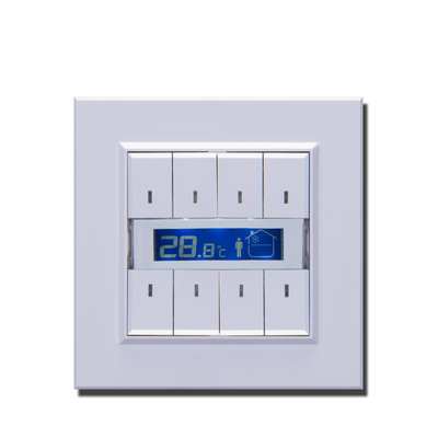 Drückerplatte für MAKEL KNX Taster mit Temperatursensor und Display